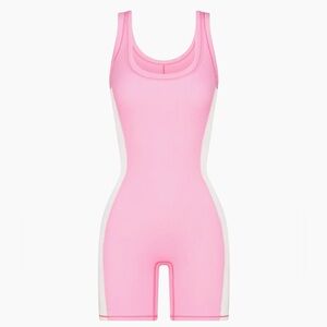 SKIMS Cotton Rib Romper - Bubblegum Multi